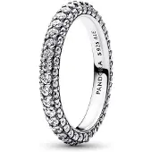 Pandora Timeless hopeinen pave allianssisormus 192627C01-56