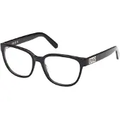 GCDS GD5034 53/17/140 Kiiltävä musta etuosa asetaatti UNISEX GD5034