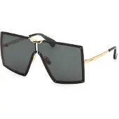 Max mara MM0117 69/3/135 Kiiltävä syväkultainen Aurinkolasit Etuosa metallista, hiottu lakka WOMAN MM0117