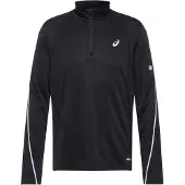Asics Road Lite-Show 1/2 Zip Black Shirt, Size S