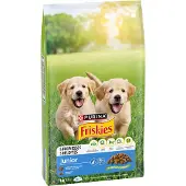 Friskies 2x7kg Junior kana & kasvikset Purina koiran kuivaruoka
