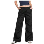 REELL Parachute Housut musta, L