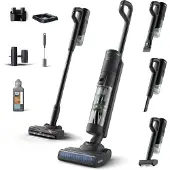 Philips 7000 -sarja Imurointi ja pesu, 2-in-1-sauvaimuri, pussiton, musta, 0,45 l, muovi, kuiva ja märkä