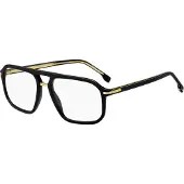HUGO BOSS Black-acetate optical frames with gold-tone trims