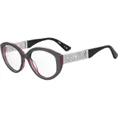Moschino MOS640 52/18/140 metallisoitu harmaa asetaattikehys NAISET MOS640