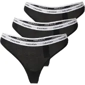Calvin Klein Thong 3Pk - Black - XXL