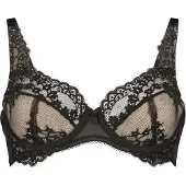 Hunkemoller Daisy Non-Padded Underwired Bra - Black - 75 D