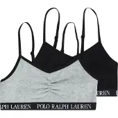 Ralph Lauren 2T-2Pk Bralettes - Black - 128/140