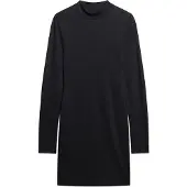 Superdry for woman. W8011536A Black perkins collar mini-dress (L), Casual, Modal, Long sleeve