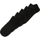 Lindex 5-Pack Black Ankle Socks - Black - 31/33
