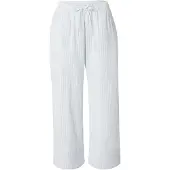 Lindex Cropped Pyjama Trousers In Seersucker - Blue - XS