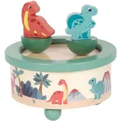 Small Foot Design Musiikkilaatikko - company - Dino - FSC-sertifioitua puuta - Karusellivalsin melodia - 12x12x12 cm