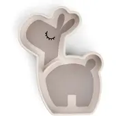 Done by Deer Silikone Stick&Stay Snacktallerken Lalee Sand - Beige - 18X 13.5X 3.5CM