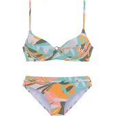 Sunseeker Bikini ecru / turkoosi / kuusi / tummanoranssi