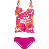 Sunseeker Tankini mandariini / vaaleanpunainen / valkoinen