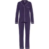 LASCANA Pyjama kerma / tummanvioletti