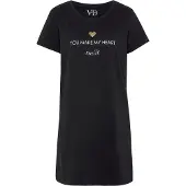 Vivance Yöpaita 'Dreams' kulta / musta / valkoinen