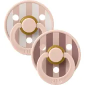 BIBS Studio Colour Block Tutti 2-pack Lateksi Koko 1, Blush Mix