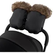 Momi Käsineet rattaisiin , musta