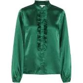 Cream Crloretti Frill Shirt - Green - 40