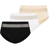 TEYLI Hipsterit 'Vera' beige / musta / valkoinen