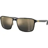 Ray-Ban Sunglasses 0Rb3721Ch Black/Mirror Gold Lenses, aurinkolasit