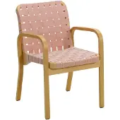 Artek Armchair 45 Lepotuoli Hunajapetsattu / Reunavahviste - Tuolit Koivu Punainen - 28202602