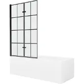 Mexen Cubik kylpyamme viimeistelyllä ja lasiseinällä, 150x70 cm + 100 cm (II)