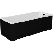 Besco Kylpyamme Modern koristelistoilla, 160x70 cm