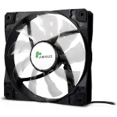 Inter-Tech Argus L-12025, Tuuletin, 12 cm, 1200 RPM, Musta (88885476)