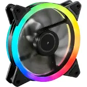 Sharkoon Shark Blades PWM, Tuuletin, 12 cm, 400 RPM, 1400 RPM, 94,8 m³/h, Musta (4044951034307)