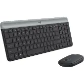 Logitech 920-009204, Täysikokoinen (100 %), Langaton, Langaton RF, QWERTY, Grafiitti, Sisältää hiiren
