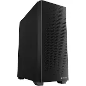 Sharkoon VS9, Midi Tower, PC, Musta, ATX, mikro ATX, Mini-ITX, Metalli, 15,8 cm (4044951039104)