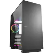 Sharkoon Pure Steel RGB, Midi Tower, PC, Musta, ATX, EATX, mikro ATX, Mini-ITX, SSI CEB, SSI EEB, Terästä, Karkaistu lasi, Multi (4044951026616)