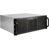 Inter-Tech 4U 40240, Teline, Palvelin, Musta, Harmaa, ATX, mikro ATX, Mini-ATX, Mini-ITX, Terästä, Hälytys, HDD, Verkko, Teho (88887305)