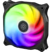 Silverstone Air Blazer 120R, 120mm ARGB PWM-laitetuuletin, musta/läpikuultava
