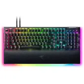 Razer BlackWidow V4 Pro, Langallinen, USB, Mekaaninen, QWERTY, RGB LED, Musta