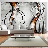 Artgeist Valokuvatapetti - Lily on a stone 300x210 cm