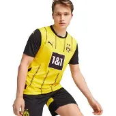 Puma BVB HOME JERSEY REPLICA miesten t-paita keltainen 77494601 r XXL