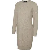 Vero moda Maternity Vmmdoffy Ls O-Neck Dress Ga Noos - Brown - S