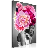 Artgeist Kuva - Flamingo Girl (1 Part) Vertical