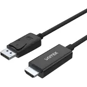UNITEK Y-5118CA videokaapelisovitin 1,8 m HDMI Type A (Standard) DisplayPort Musta
