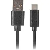 Lanberg Usb A–usb C -kaapeli Lanberg Ca-usbo-20cu-0010-bk