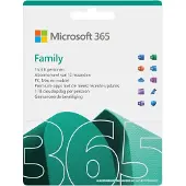 Microsoft 365 Family | 6 käyttäjää - 1 vuosi | Sisältää päivitykset