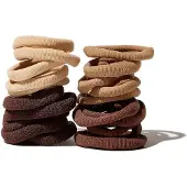 Hairlust Elastic Hair Ties 20 Pack Coffee