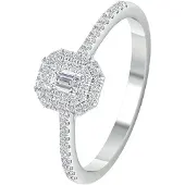Lykken Elegance halo katedraali timanttisormus 0,33 ct-170