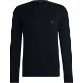 BOSS for man. 50527583 Kanovano black jumper (M), Casual, Polyester