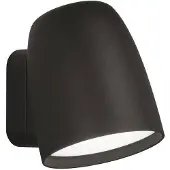Bover Led ulkoseinävalaisin Nut, himmennettävä, Alumiini/harmaa/sinkki, Alumiini, Design