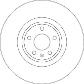 TRW Jarrulevy DF6729S, 1 Kappale