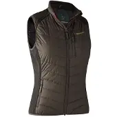Deerhunter Lady Caroline Padded Waistcoat Brown Leaf 38